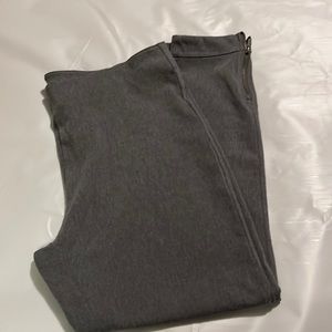 Utopia gray stretch elastic waist skinny dress pants size extra large